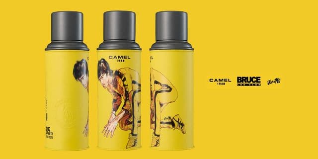 ブルース・リー生誕＆CAMEL誕生、ダブル85周年コラボ水筒「116 