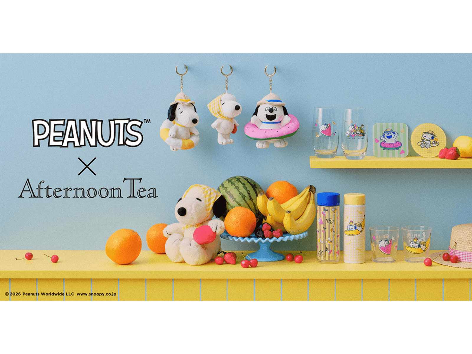 アフタヌーンティー限定】「夏らしいスヌーピーグッズ」と「PEANUTS75