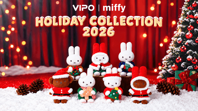 ミッフィーたちがクリスマス仕様に！リースやツリーを抱えた「ホリデー