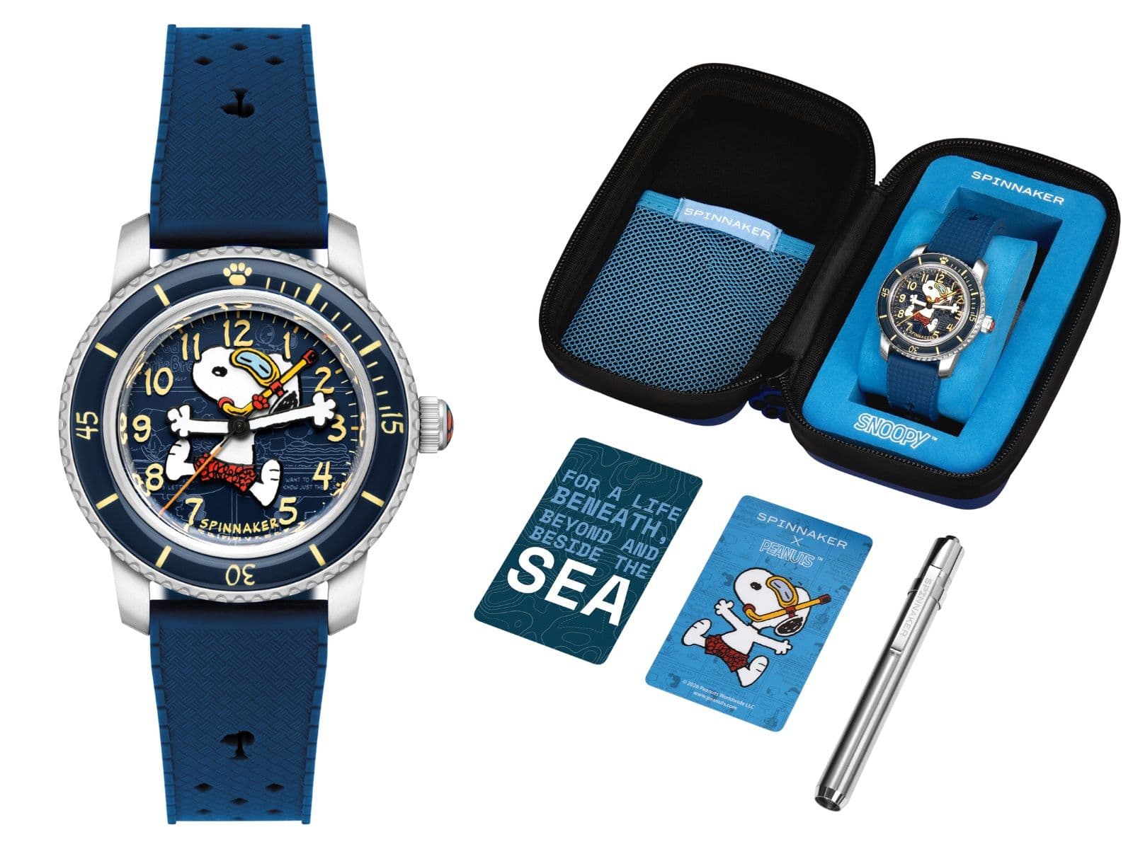 スピニカー×PEANUTS】スヌーピーの本格ダイバーズウォッチが8/26に数量 